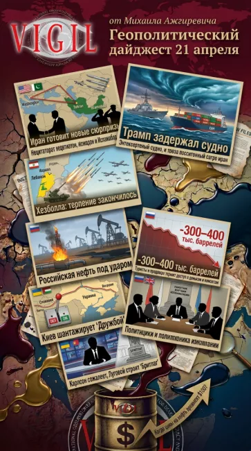 Геополитический дайджест от Михаила Ажгиревича за 21 апреля 2026!